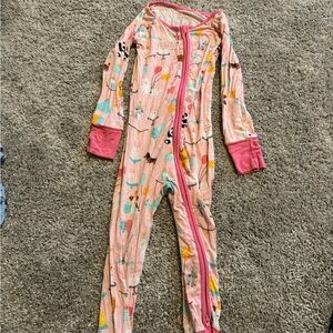 Little Sleepies Pink Birthday Print pjs